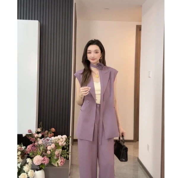 夏季设计感高级气质显瘦休闲两件套时尚