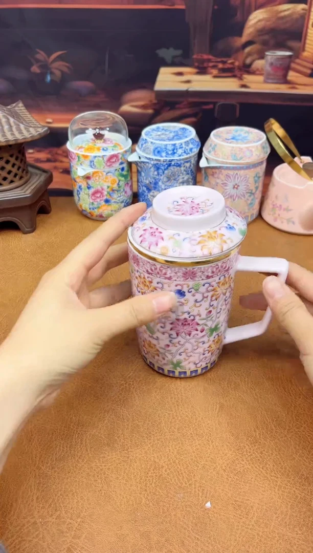 【闪购商品】陶瓷茶具摆件茶叶罐