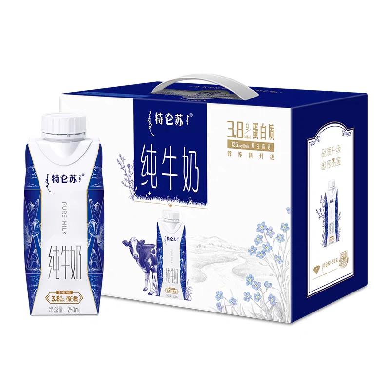 新日期·蒙牛特仑苏梦幻盖3.8蛋白纯牛奶250ml*10盒/提
