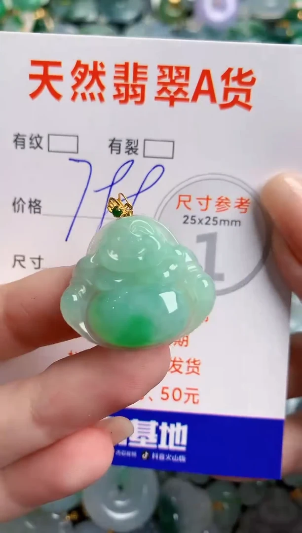 翡翠18K金镶嵌颈饰0532497590