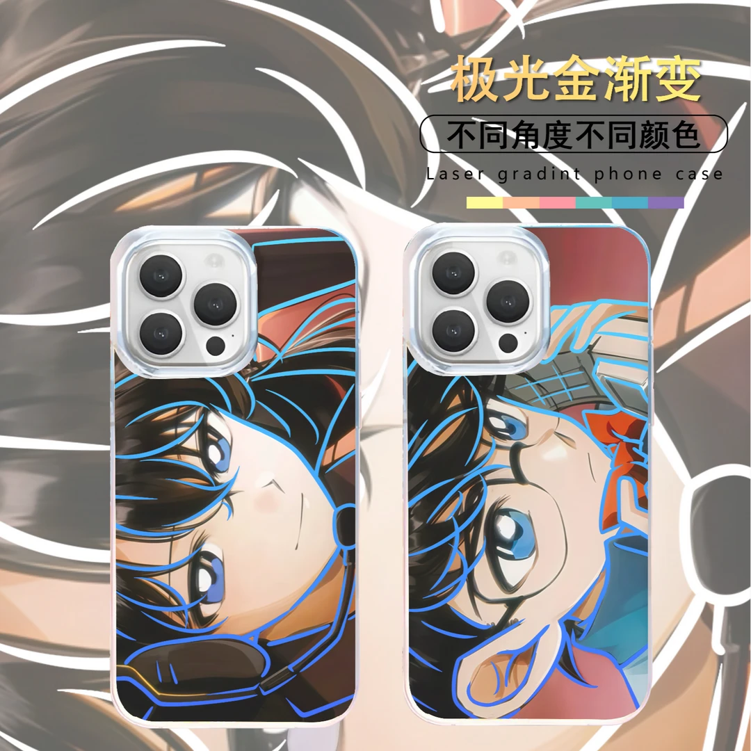 新一小兰适用苹果华为vivo一加iPhone小米极光金手机壳