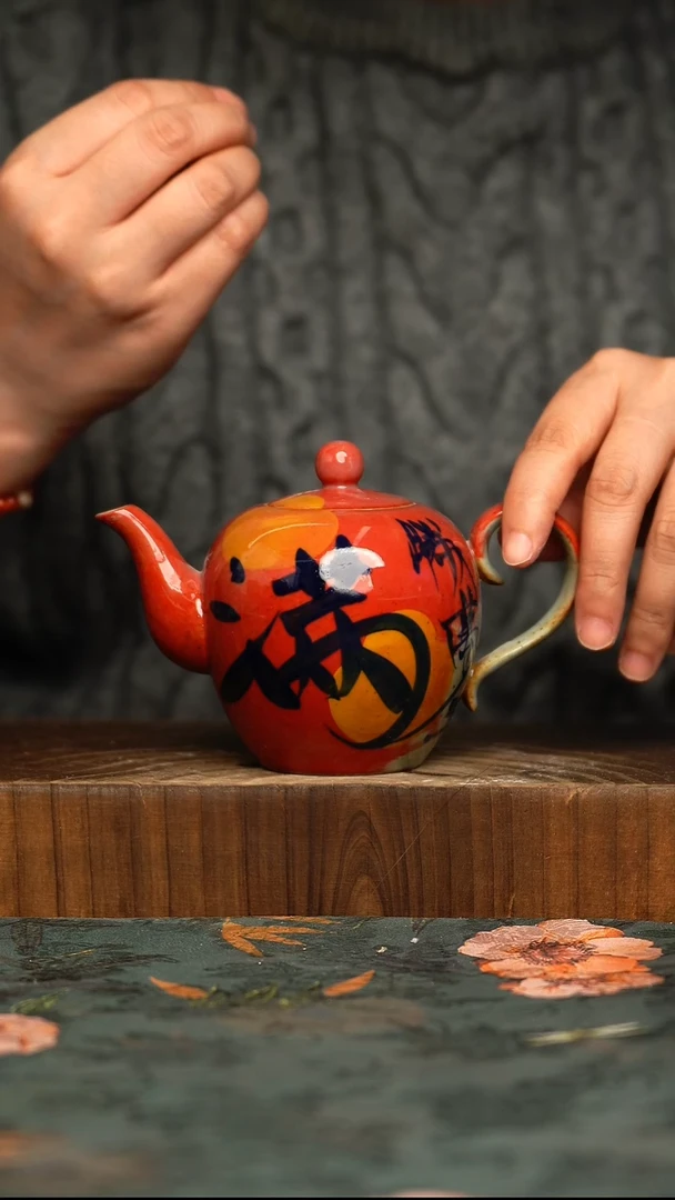 杯釉下彩手工手绘同款陶器