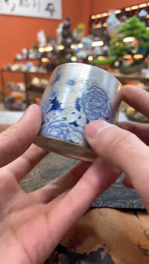 【闪购商品】@@@@@@@@@@@花团锦簇银杯