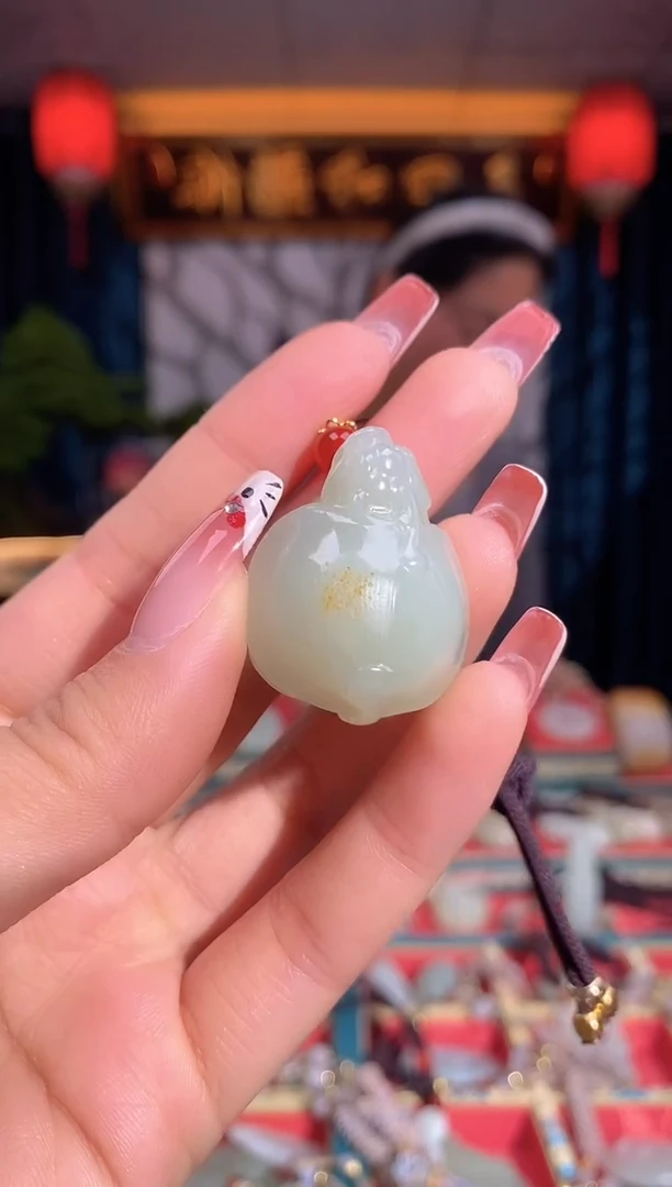 和田玉未镶嵌挂件龙龟