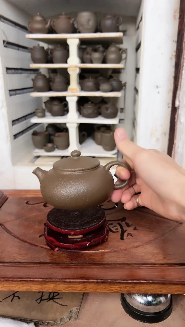 冰碛岩陶瓷手工茶壶 寒江180CC