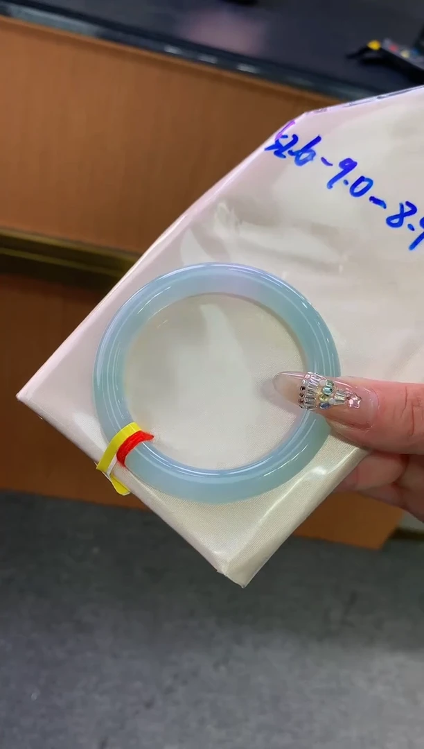 未镶嵌手镯翡翠-F7-圆条52.6