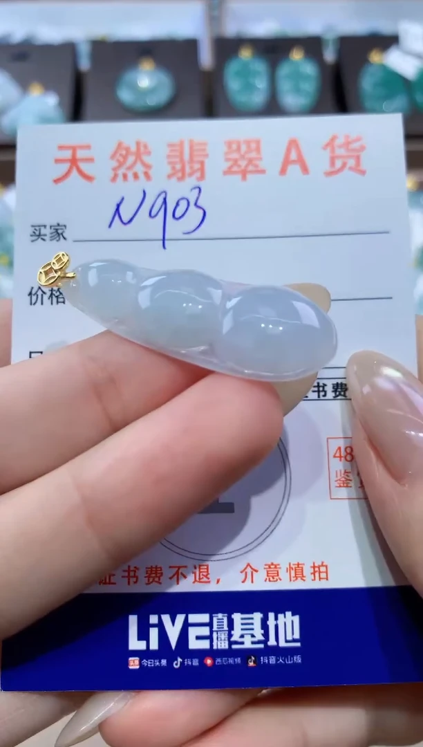 颈饰未镶嵌翡翠天然缅甸翡翠A货挂件