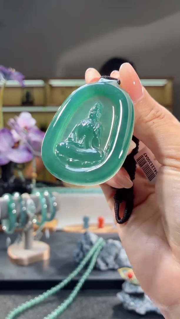 吊坠(不含链)未镶嵌翡翠观音