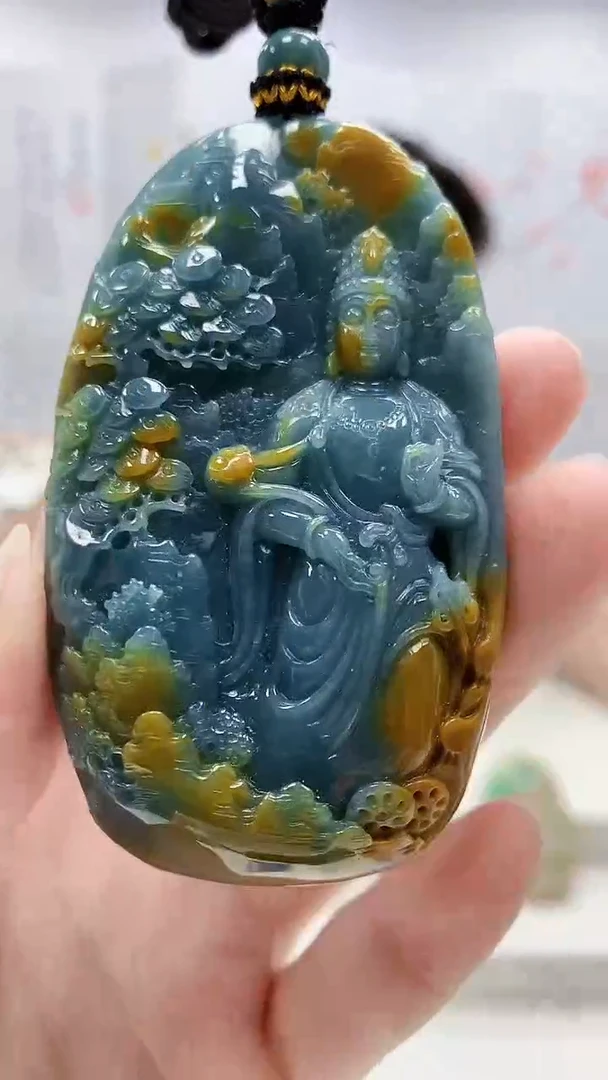 未镶嵌定制翡翠4917ry-毛货挂件10