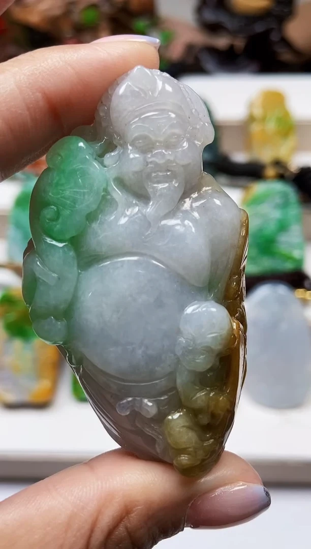 颈饰未镶嵌翡翠翡翠A货