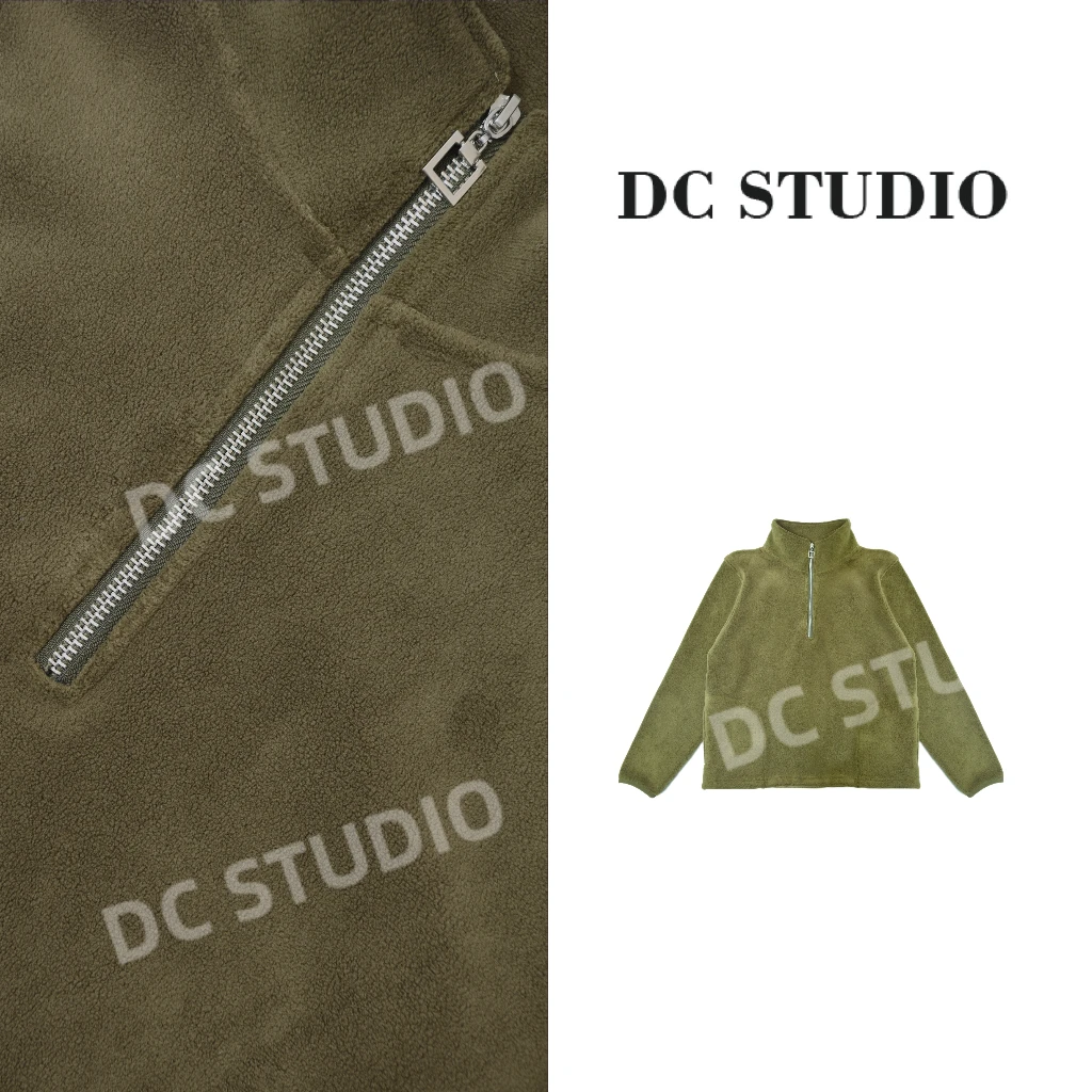 DC STUDIO【福泽】2024秋冬新款时尚休闲保暖加绒加厚立领卫衣
