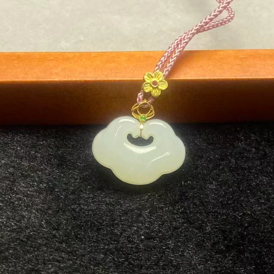 镂空祥云如意锁A001