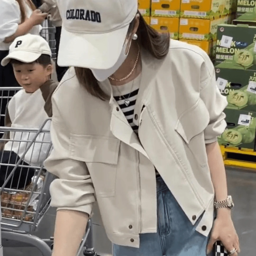 现货 2025新款 小皮衣 时尚宽松 显瘦机车服时尚短款洋气百搭 839