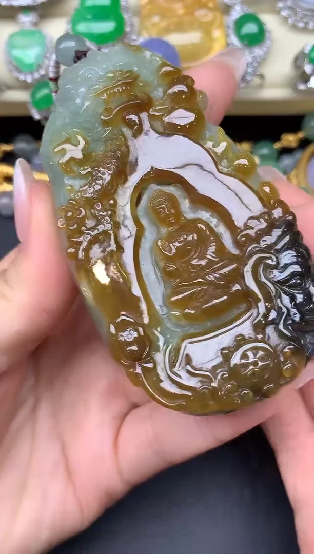 翡翠未镶嵌颈饰406-雪姐翡翠天天见