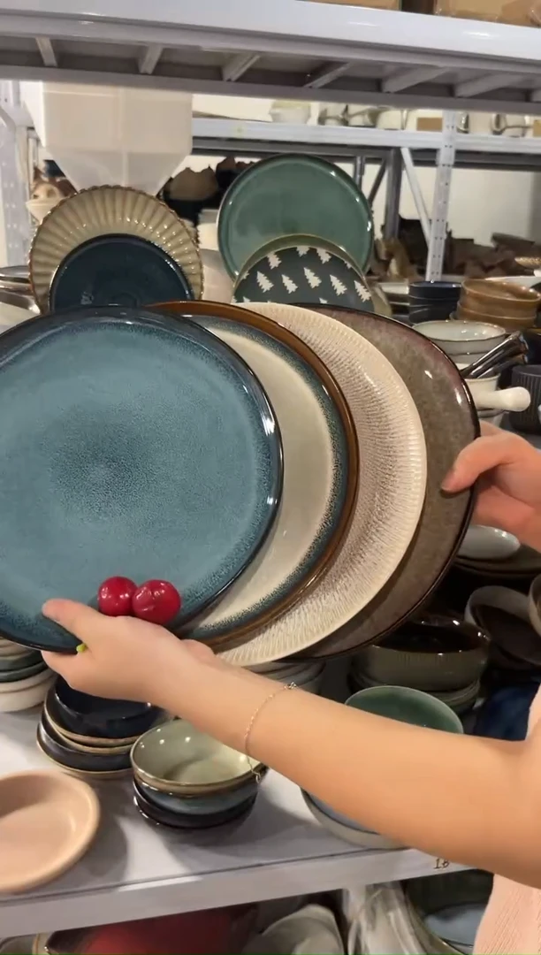 陶瓷外贸尾货瑕疵满20包邮X4 大盘组合