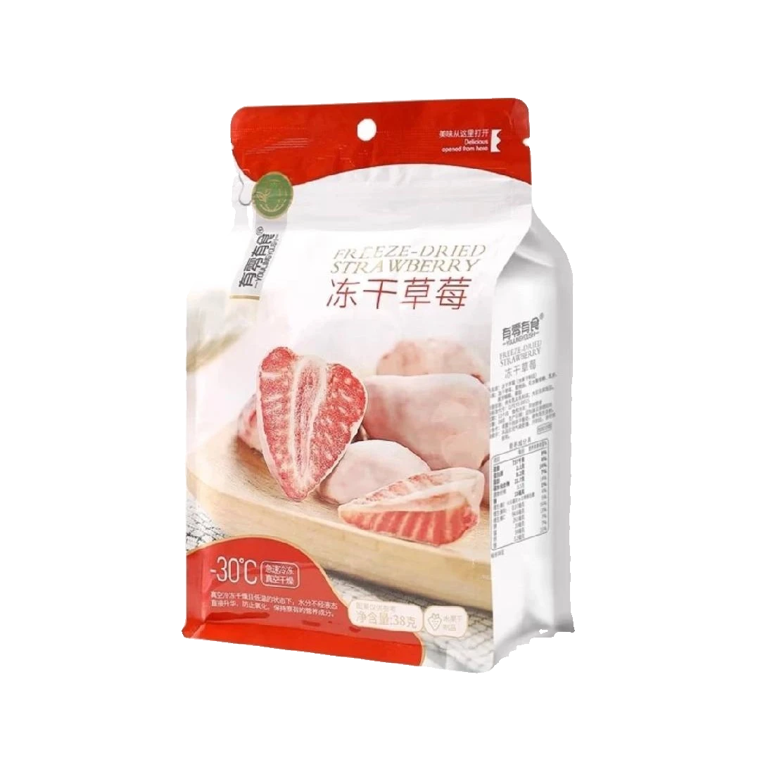 YOULINGYOUSHI/有零有食草莓味冻干草莓 38g/袋