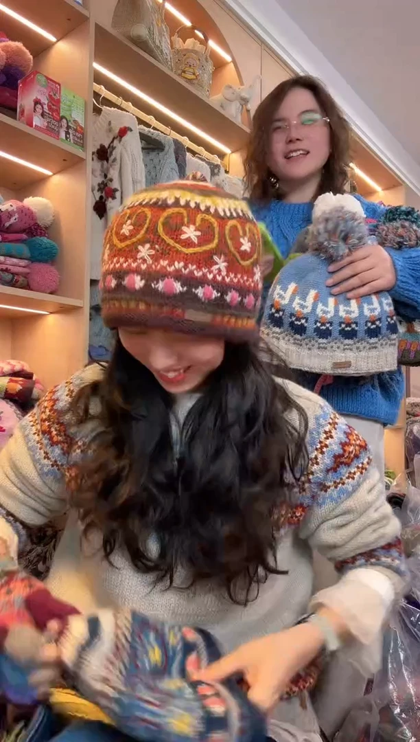 羊毛美利奴美拉德爱心帽