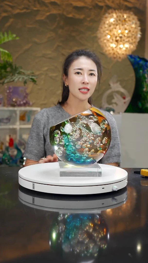 琉璃气泡款繁花摆件（21号）
