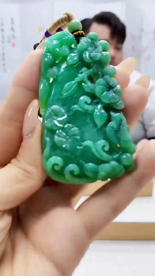 未镶嵌定制翡翠5060ty-毛货挂件1