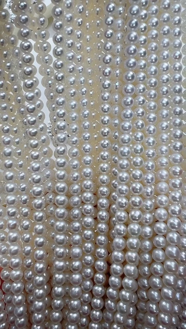 【闪购商品】淡水珍珠颈饰银S925镶嵌多样性发一4-5正圆