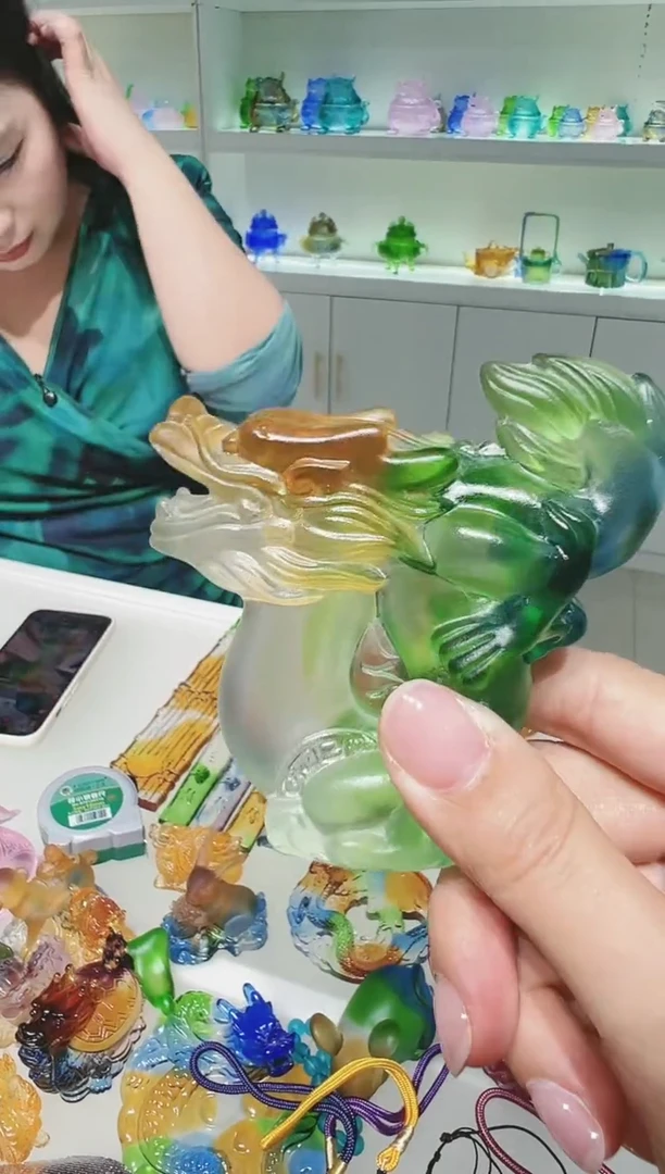 手工艺品琉璃古法琉璃生肖龙