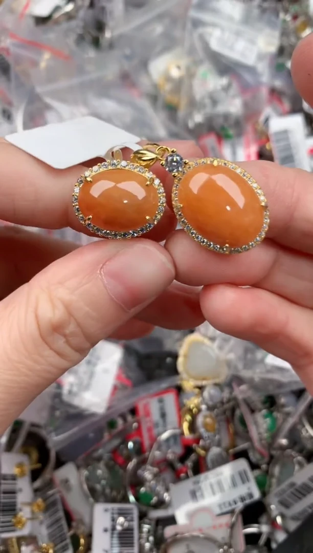 银S925镶嵌戒指翡翠10            1