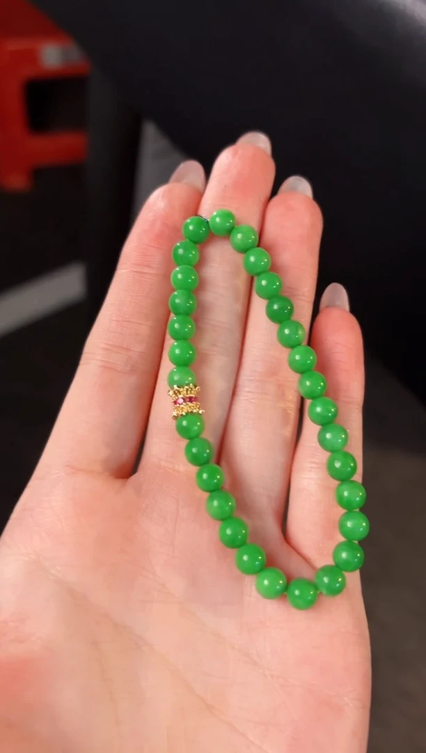 【闪购商品】翡翠手串未镶嵌缅料A货/支持复检/一件