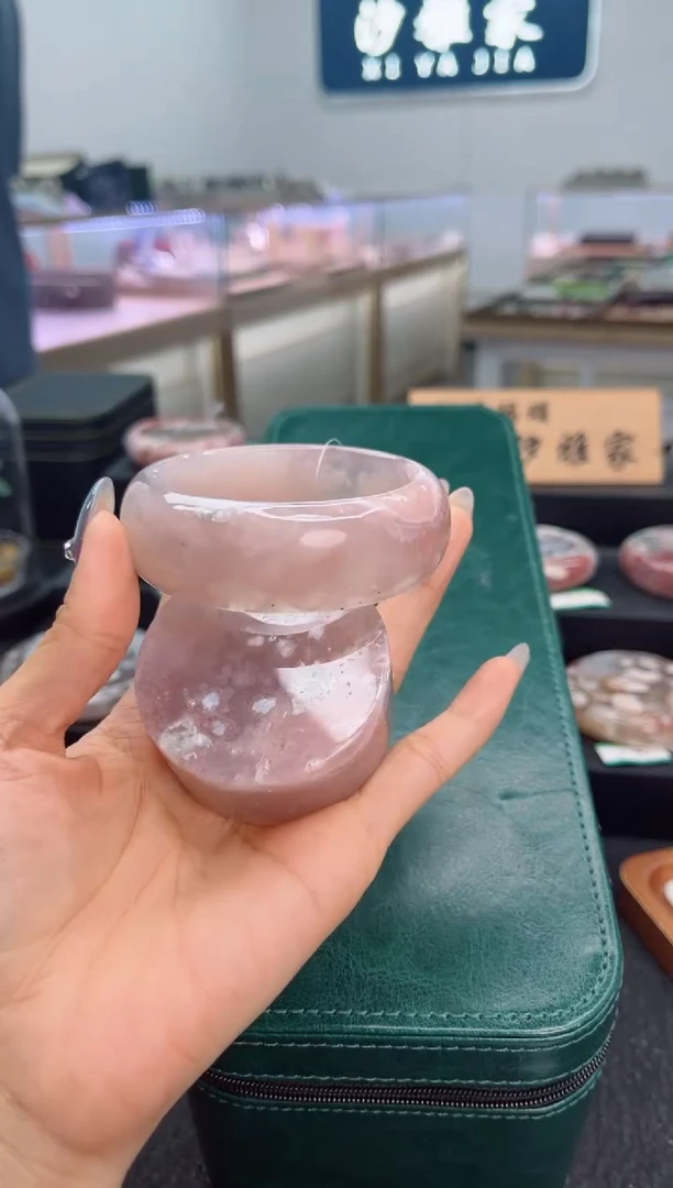 石英质玉手镯未镶嵌57圈口（赠品镯心）S987148