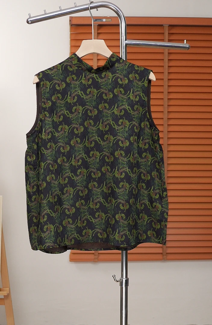 凤凰于飞南油高端定制设计师款潮流复古老钱风女士上衣