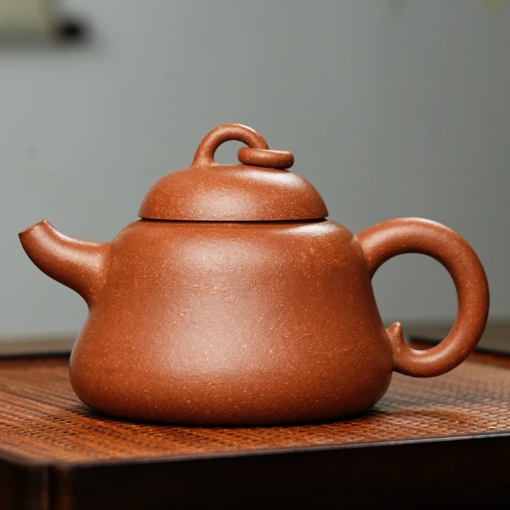 合道紫砂 [全手工]陈老师本山原矿黄降坡葫芦约230毫升全手紫砂壶