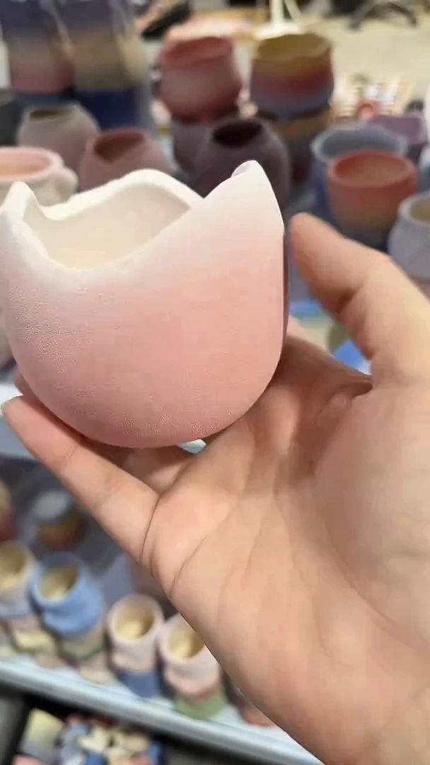麦饭石粗陶多肉花盆