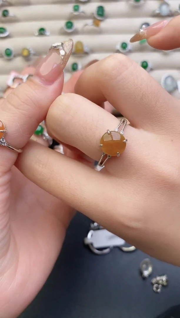 银S925镶嵌戒指玛瑙/玉髓0