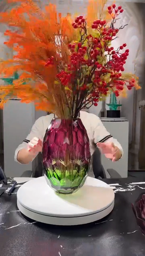 琉璃巴比特美学 金红caorle花器