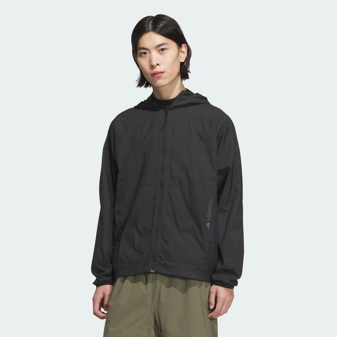 adidas/阿迪达斯男款 防晒UPF50+运动休闲连帽夹克外套JZ8401