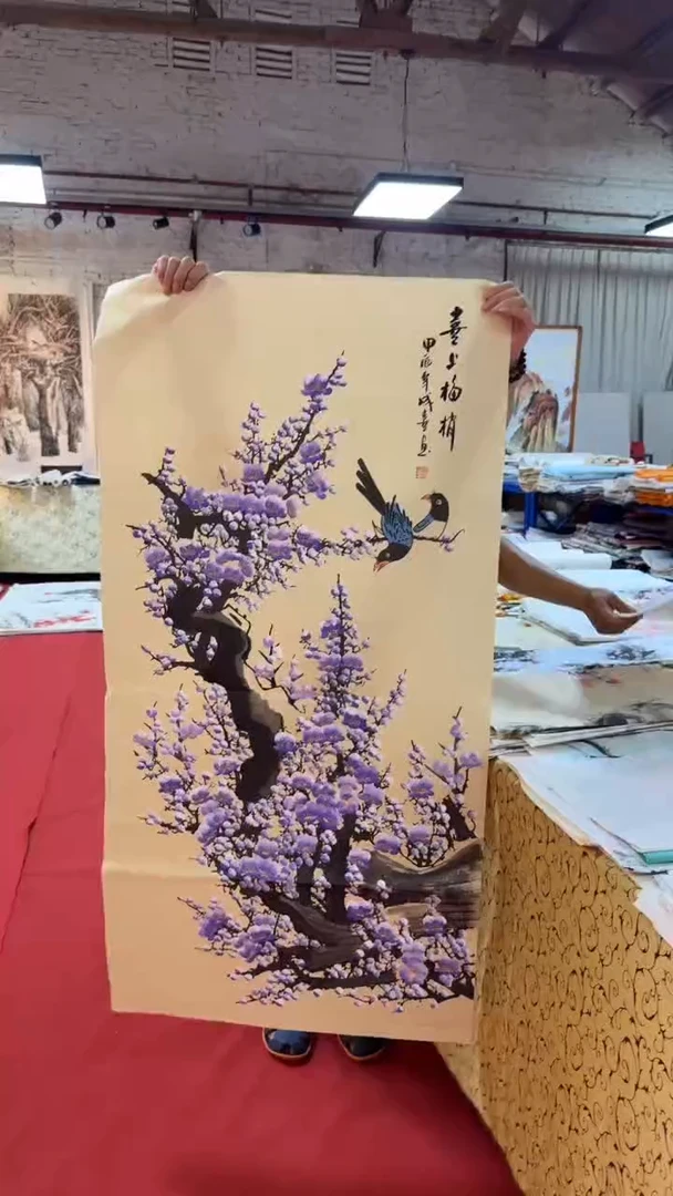国画国画字画小姐姐真好看