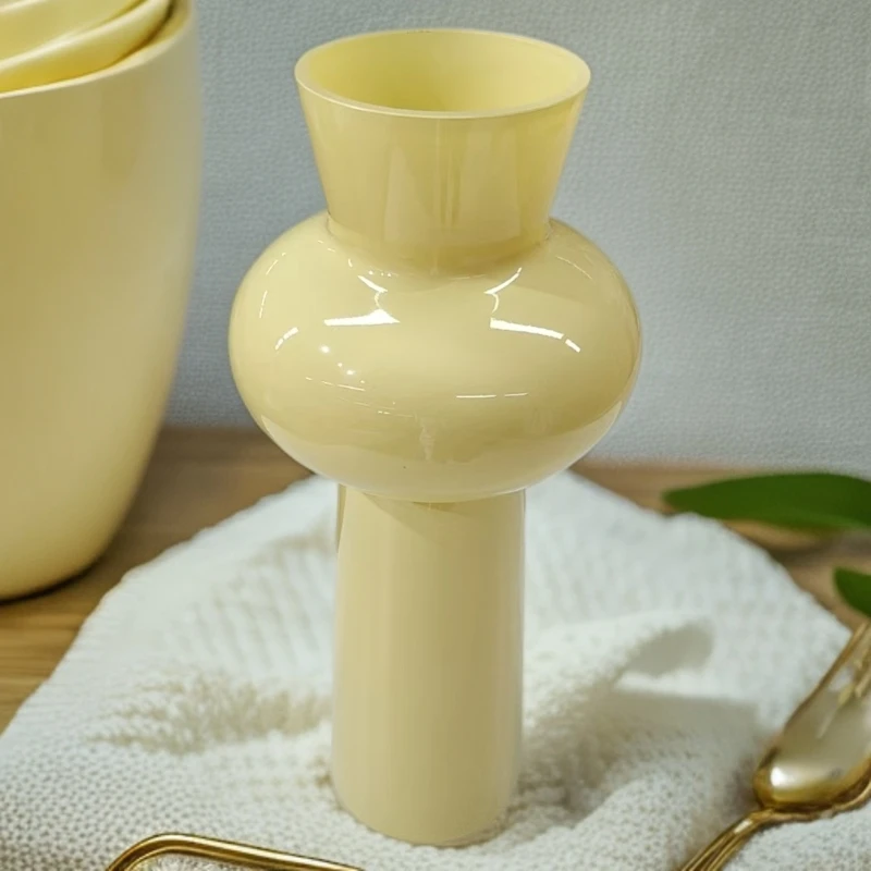 孤品奶油中古花瓶花器