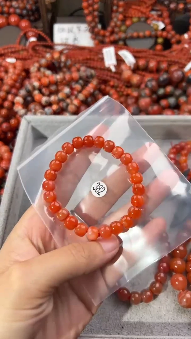 南红玛瑙手串未镶嵌8