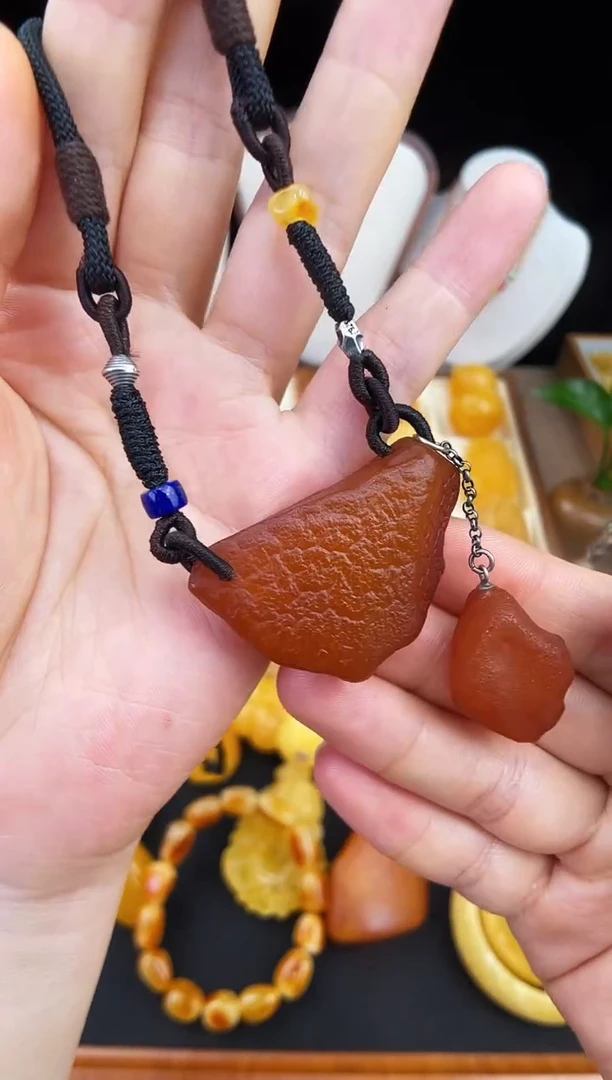 琥珀未镶嵌珠宝奇石柒月