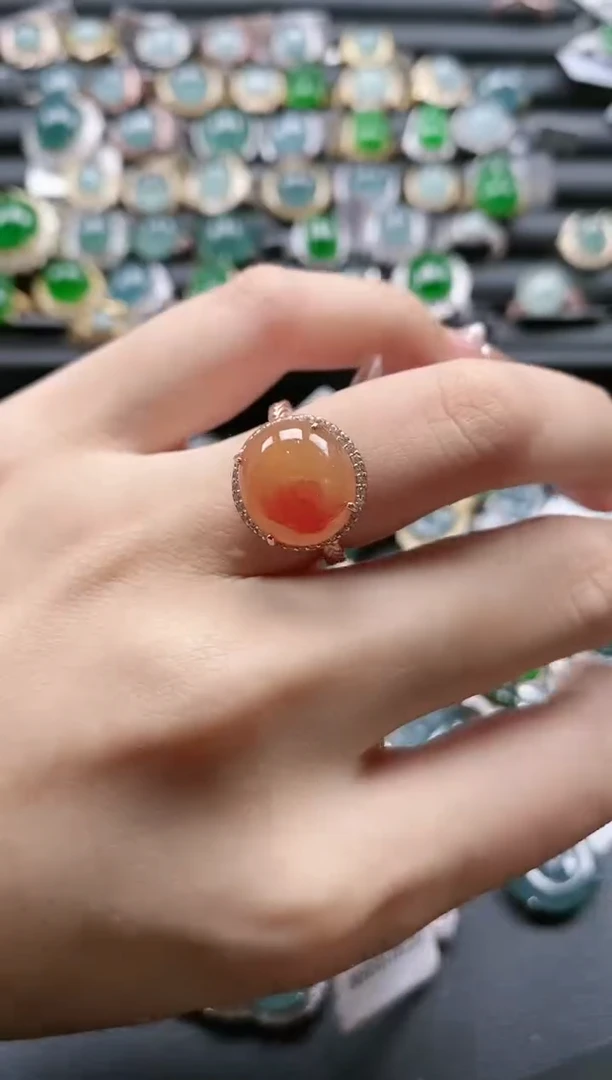 【闪购商品】翡翠戒指银S925镶嵌51511