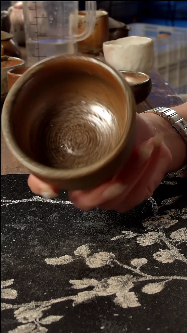 瓷片山乙柴烧高端茶具