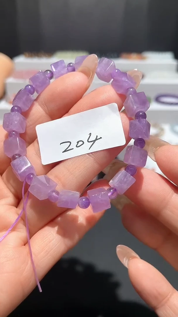 烟晶手链银S925镶嵌喜欢拍