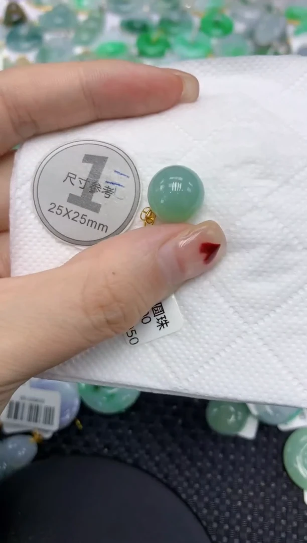 颈饰18K金镶嵌翡翠1111111