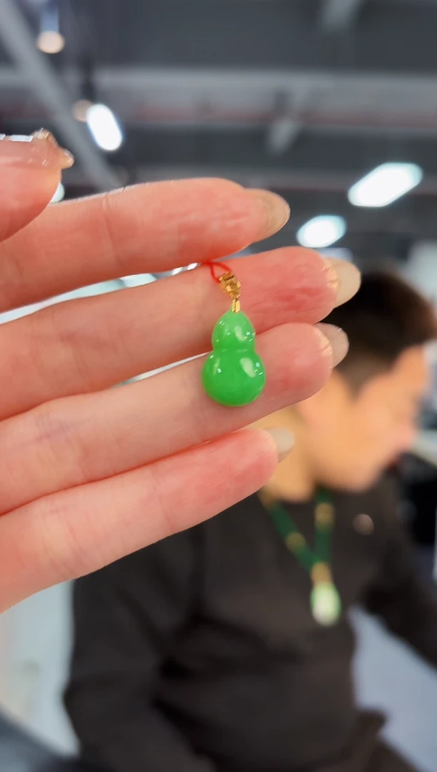 【闪购商品】翡翠颈饰18K金镶嵌缅料A货/支持复检/一件