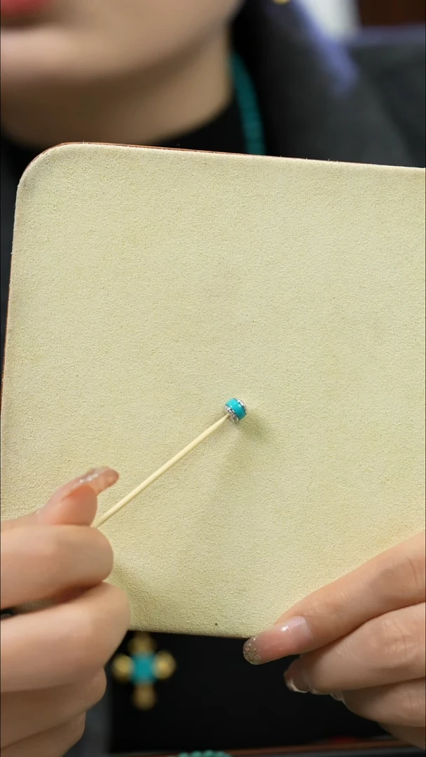 未镶嵌绿松石单珠多样性发一