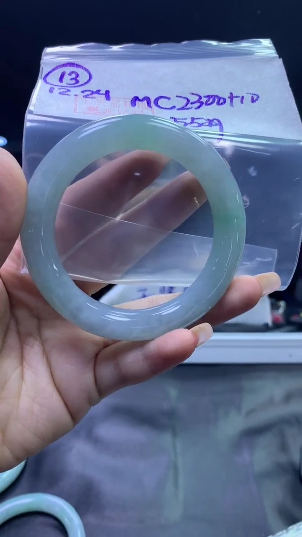 未镶嵌定制翡翠13圆条55+2300元+拍一发一