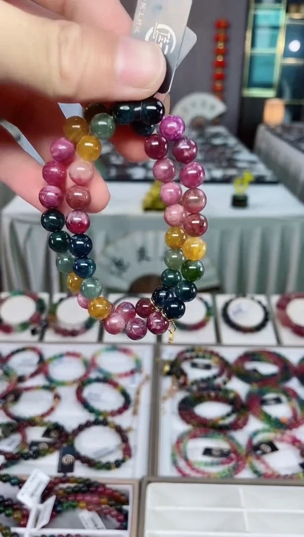 单圈手串8mm+未镶嵌碧玺（多样性发一条）xion