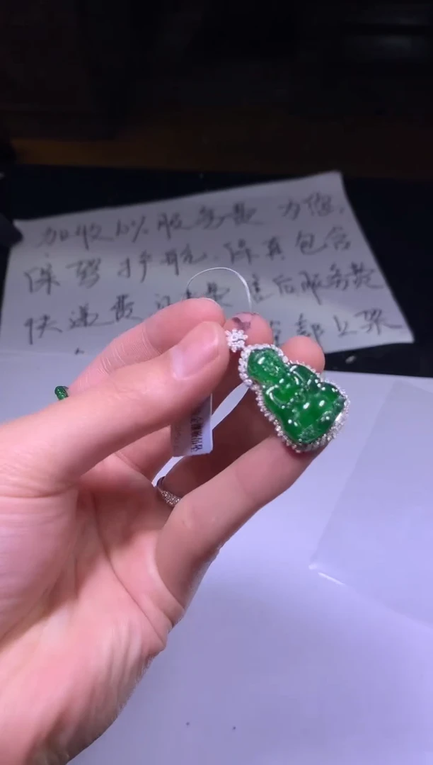 【闪购商品】翡翠颈饰18K金镶嵌6009283/1993/多样性发/1件