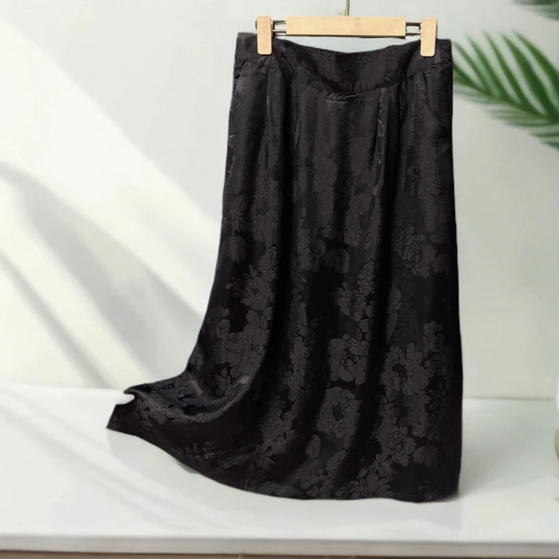 815【巧姐专属】新款时尚百搭提花减龄半身裙