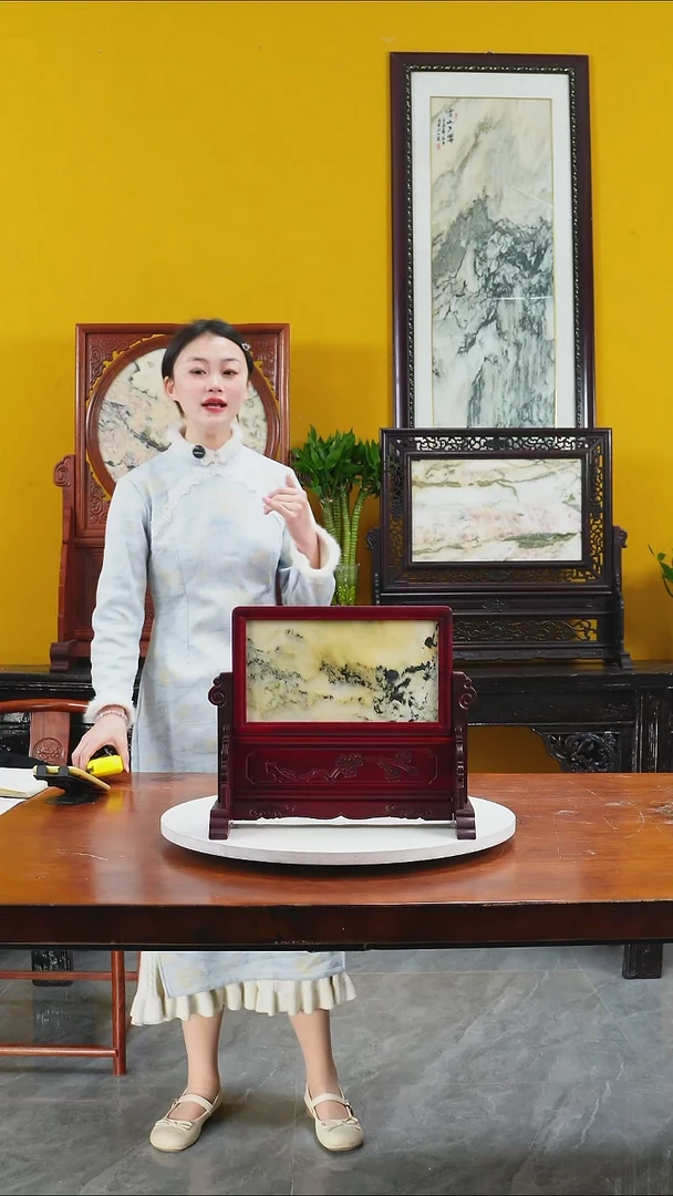 石材天然大理石画摆件