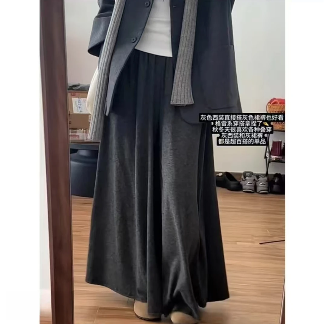 时尚阔腿裤孕妇装2025新款时尚糯米裤孕妇裤休闲外穿宽松孕期